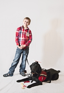 Graduation 2015 Portrait - Matthew LaMott and Autism Assist Dog Lloyd