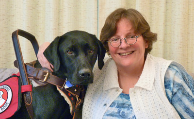 Ingrid Hofmann & Mobility Assist Dog Judge-web