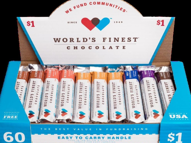 box of World's Finest Chocolates candy bars