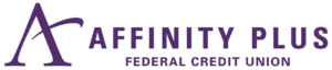 Logo in purple for Affinity Plus Federal Credit Union