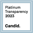 Square logo for Platinum Transparency 2023. Candid.